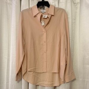 Elegant Blush Button-Down Shirt